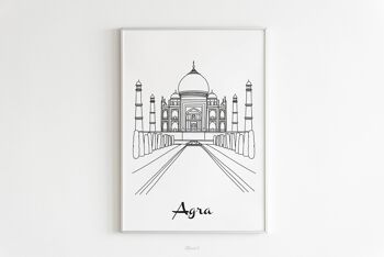 Affiche Agra - Papier A4 / A3 / 40x60 1