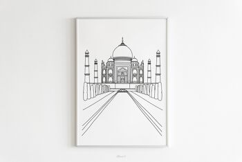 Affiche Agra - Papier A4 / A3 / 40x60 2