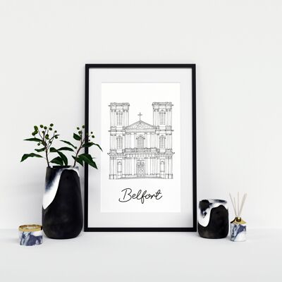 Belfort-Poster – A4/A3-Papier/40 x 60 cm