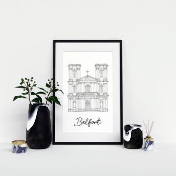 Affiche Belfort - Papier A4 / A3 / 40x60cm 1