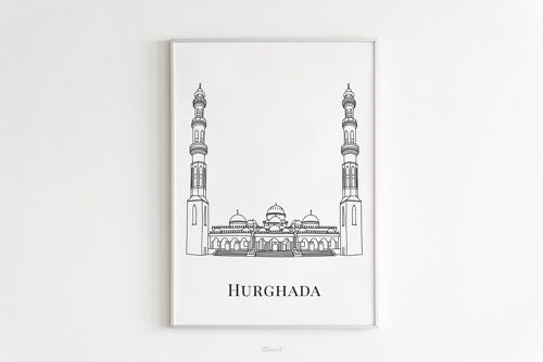 Affiche Hurghada - Papier A4 / A3 / 40x60cm