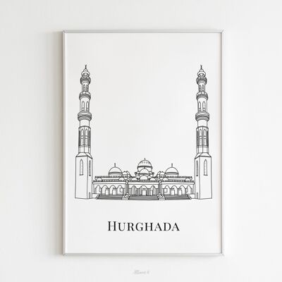 Hurghada-Poster – A4/A3-Papier/40 x 60 cm