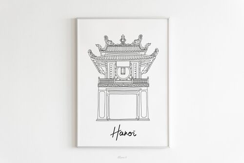 Affiche Hanoi - Papier A4 / A3 / 40x60cm