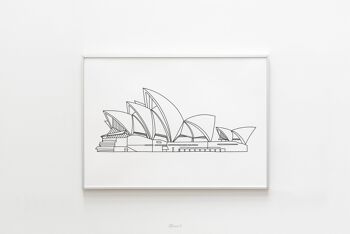 Affiche Sydney - Papier A4 / A3 / 40x60cm 2