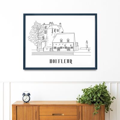 Honfleur-Poster - A4 / A3 / 40x60 Papier