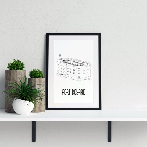 Affiche Fort-Boyard - Papier A4 / A3 / 40x60