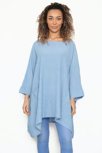 Top uni oversize avec poches 6