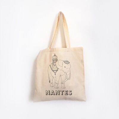 Elephant Nantes - Cotton Tote Bag