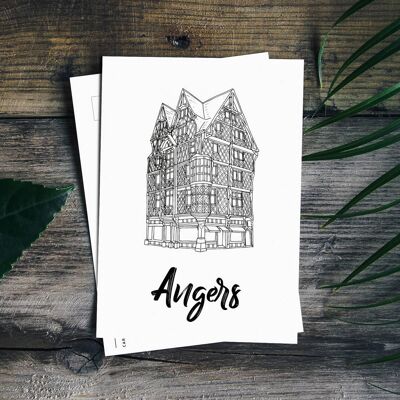 Postkarte Angers - Haus von Adam