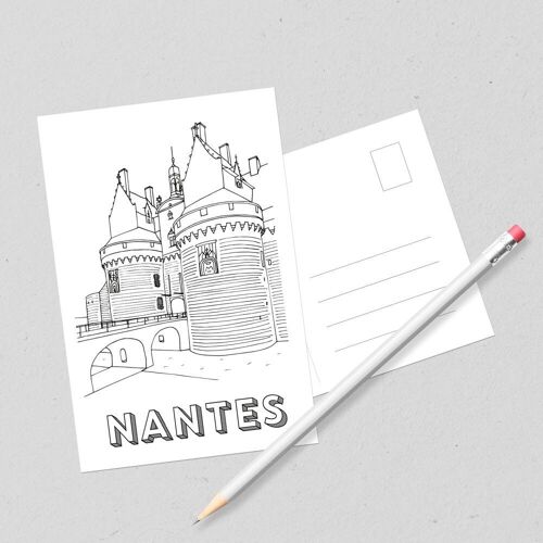 Carte postale Château - Nantes