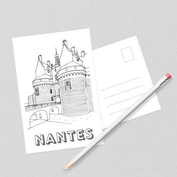 Carte postale Château - Nantes 1