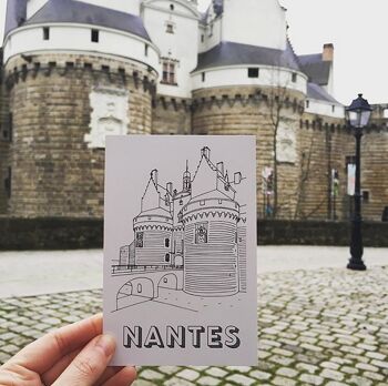 Carte postale Château - Nantes 2