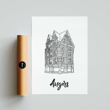 Affiche Angers - Papier A4 / A3 / 40x60 6