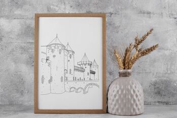 Affiche Carcassonne - Papier A4 / A3 / 40X60 4