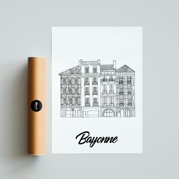 Affiche Bayonne - Papier A4 / A3 / 40X60 3