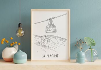 Affiche La Plagne - Papier A4 / A3 / 40X60 1