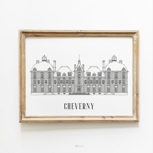 Affiche Cheverny - Papier A4 / A3 / 40X60
