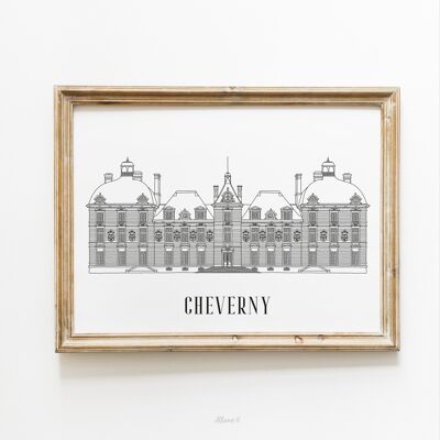 Plakat Cheverny - Papier A4 / A3 / 40X60