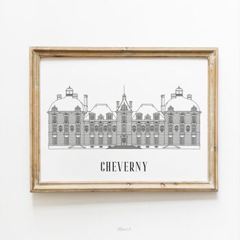 Affiche Cheverny - Papier A4 / A3 / 40X60 1