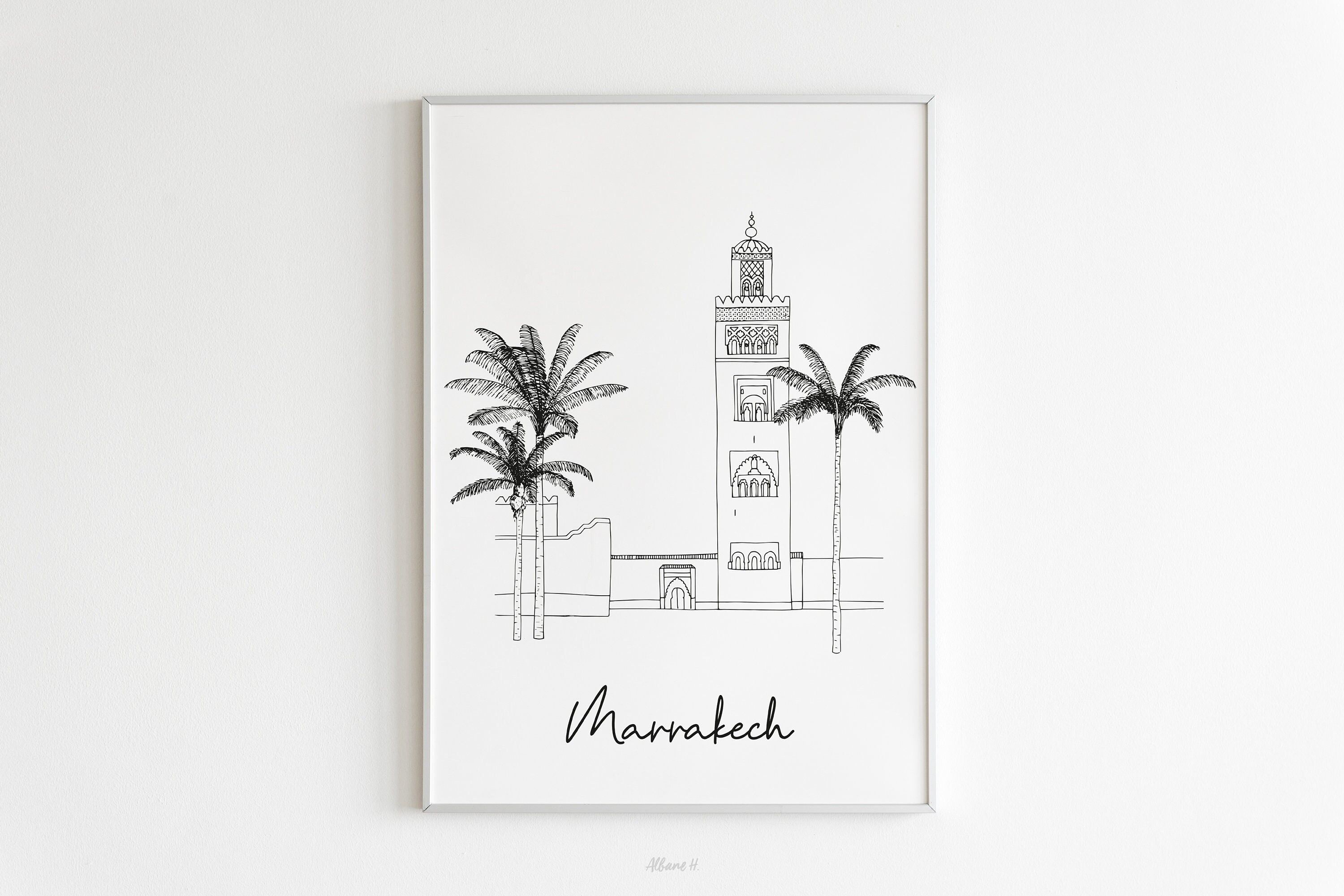 Poster Marrakesh - Carta A4 / A3 / 40X60