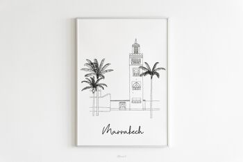 Affiche Marrakech - Papier A4 / A3 / 40X60 1
