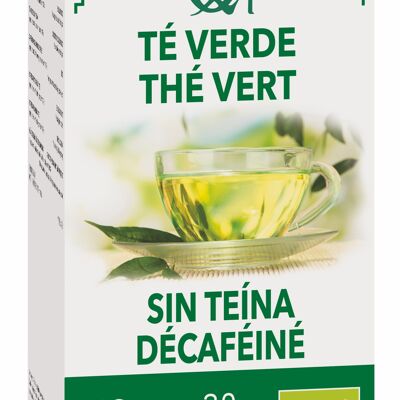 Decaffeinated green tea