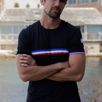 Das Lauf-T-Shirt des französischen Meisters für Herren - Schwarz