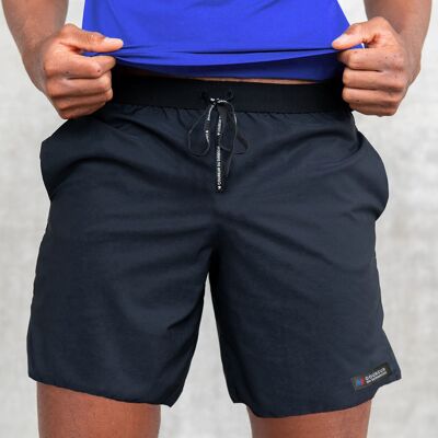 Pantalón corto de running para hombre - Negro