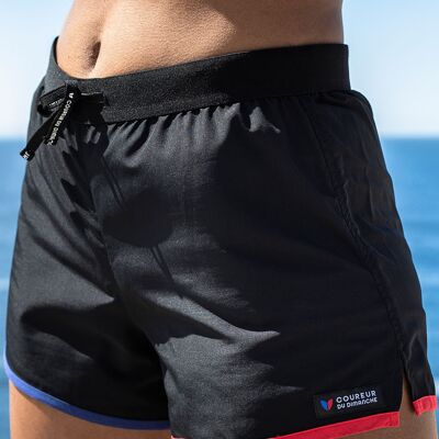 Pantalón corto de running para mujer - Negro