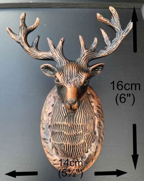 Highland Stag Door Knocker Antique Copper