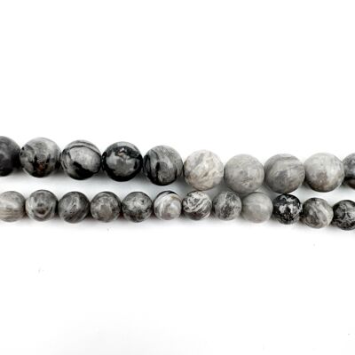 Rang de jaspe gris 6 mm