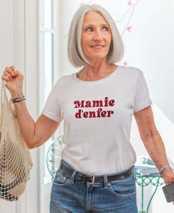 T-shirt Mamie d'enfer (effet velours)