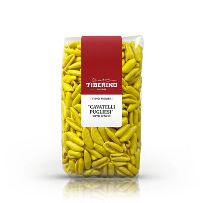Cavatelli pugliesi al limone pâtes à la semoule de grano duro premium 100% italienne - 500g