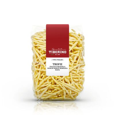 Trofie pugliesi di semola di grano duro pregiato 100% italiano - 500g