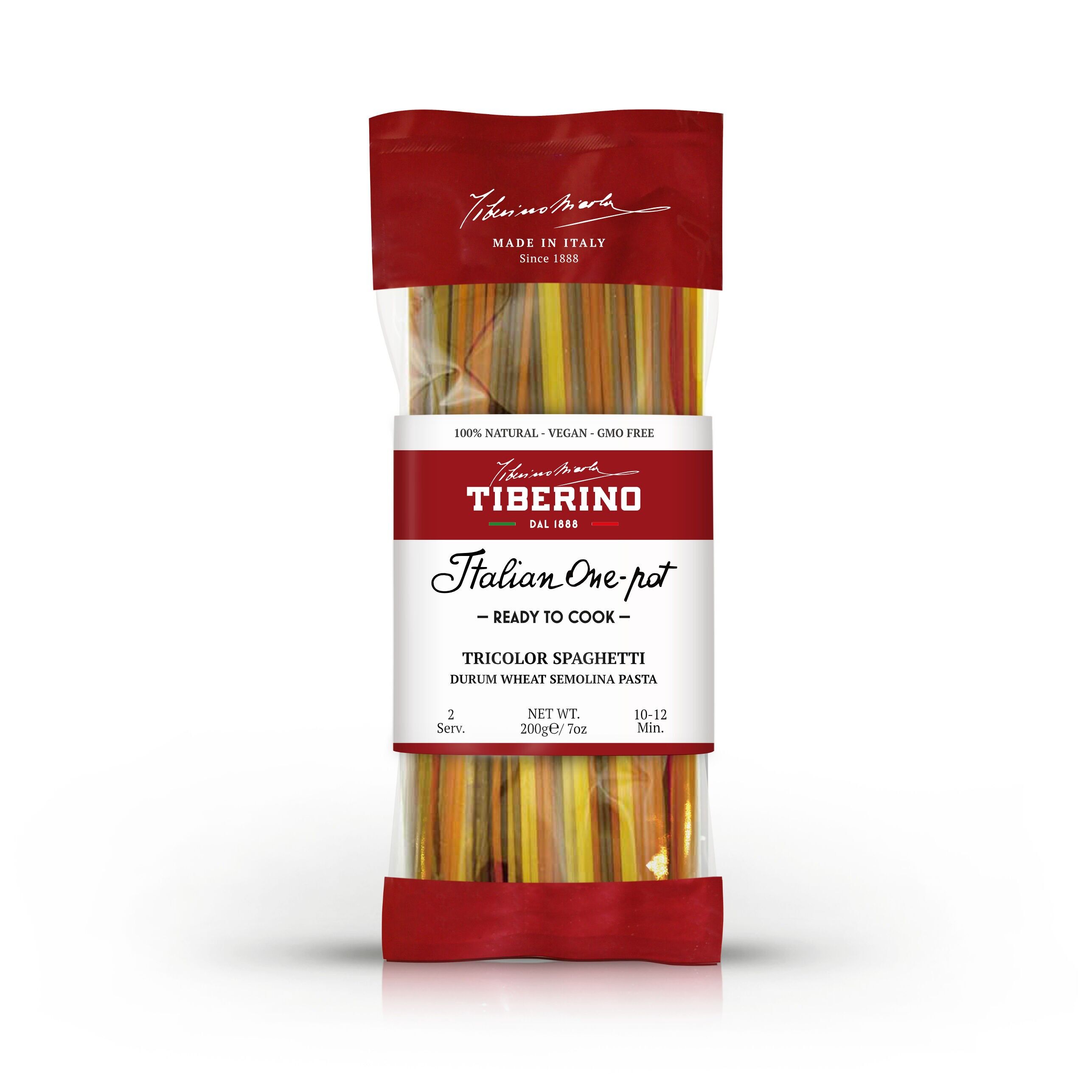 Espaguetis 3 colores pasta de sémola de grano duro pregiata - 500g