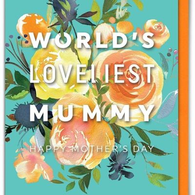 Tarjeta divertida del día de la madre: la mamá más hermosa del mundo