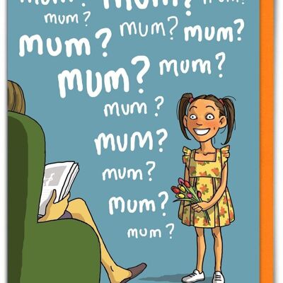 Biglietto per la festa della mamma divertente - mamma? Mamma? Mamma?