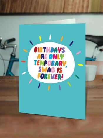 Carte d'anniversaire drôle - Funny Swag Is Forever 2