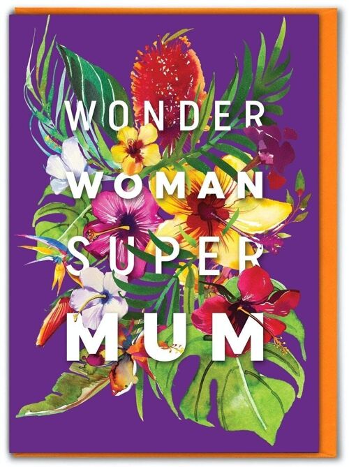 Funny Mother's Day Card - Wonder Woman Super Mum