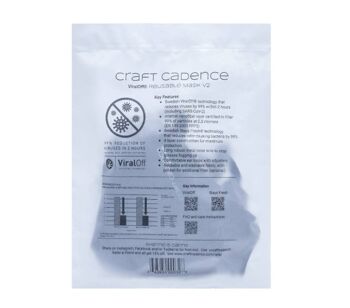 Masque en nanofibre Craft Cadence avec ViralOff® v2.0 (lot de 2) 8