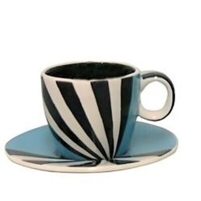 Ceramic espresso cup & saucer