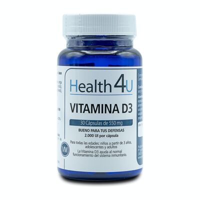 H4U vitamina D3 30 cápsulas de 550 mg