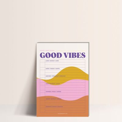 Notepad - Weekly Good Vibes Only