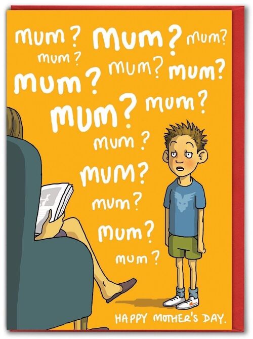 Mum! Mum! Mum! Funny Mother's Day Card