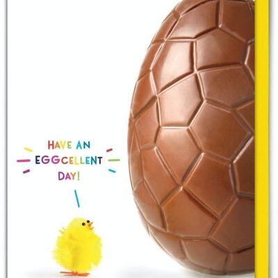 Tarjeta de Pascua divertida - Día Eggcellent