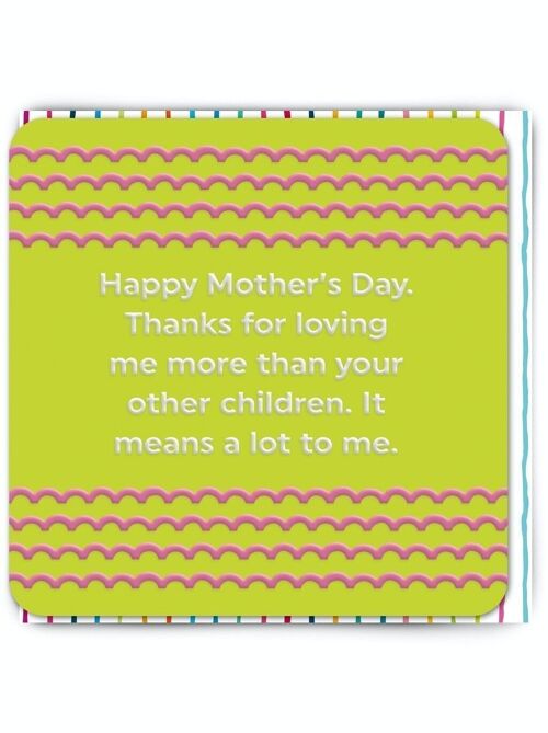 Funny Mother's Day Card - Loving Me