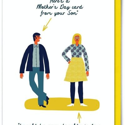 Lustige Karte zum Muttertag – gekauft von der Schwiegertochter