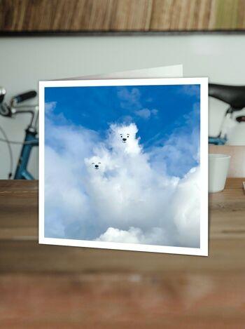 Une carte d'anniversaire d'ours photographique drôle de nuage quotidien 2