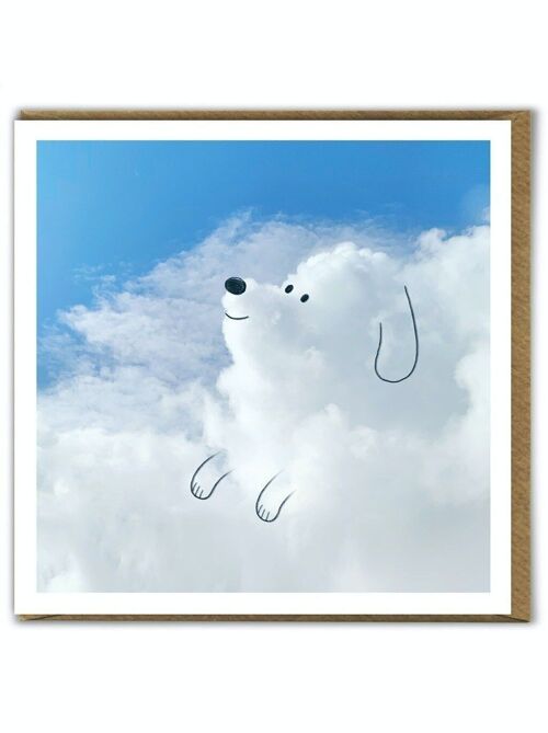 A Daily Cloud Funny Photographic Dog Birthday Card