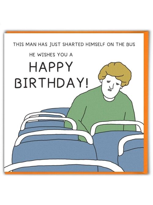 Funny Rude Shart Birthday Card by Brainbox Candy